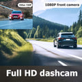 Dash Cam Front and Inside – 1080P Front + 720P Cabin | 170° Wide Angle, Night Vision, 24H Parking Monitor