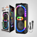 AVCROWNS CH-6633 Dual 6.5" Wireless Bluetooth Speaker System with Microphone & RGB Lights