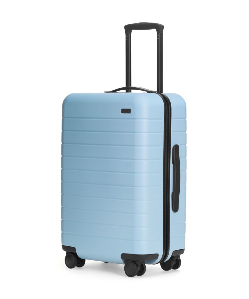 26" Light Blue Hardshell Travel Suitcase – Spacious & Durable Luggage