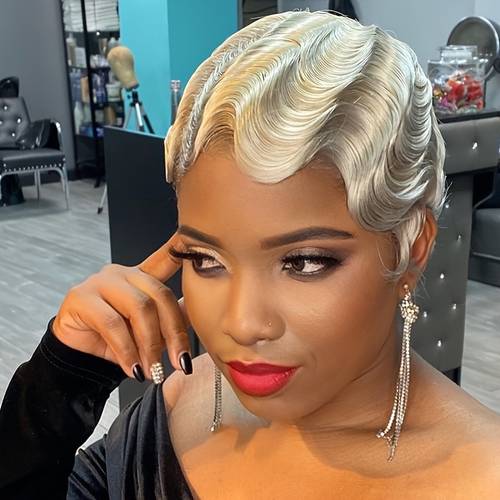 Brazilian Human Hair Pixie Wig 180% Density