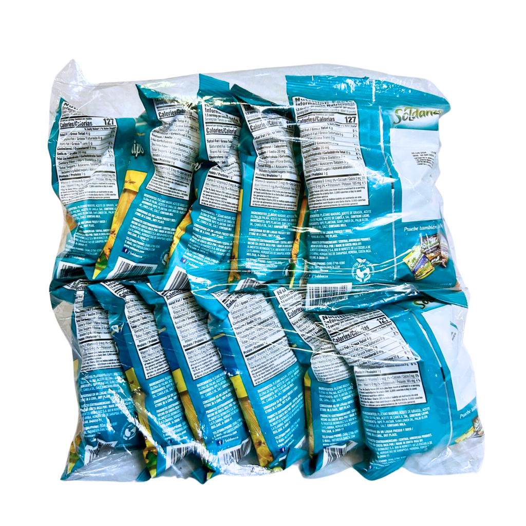 Soldanza Ripe Plantain Chips 12 Units / 42 g / 1.4 oz