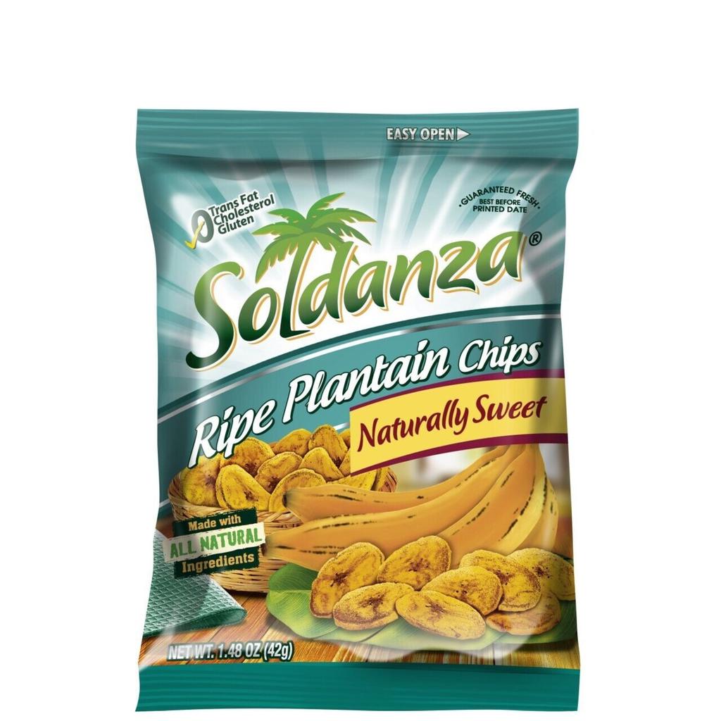 Soldanza Ripe Plantain Chips 12 Units / 42 g / 1.4 oz