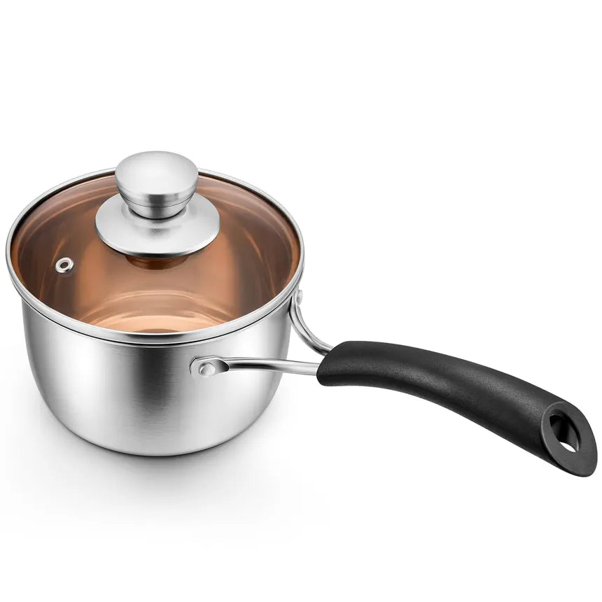 Uniware Stainless Steel Pot with Red Spec – XS