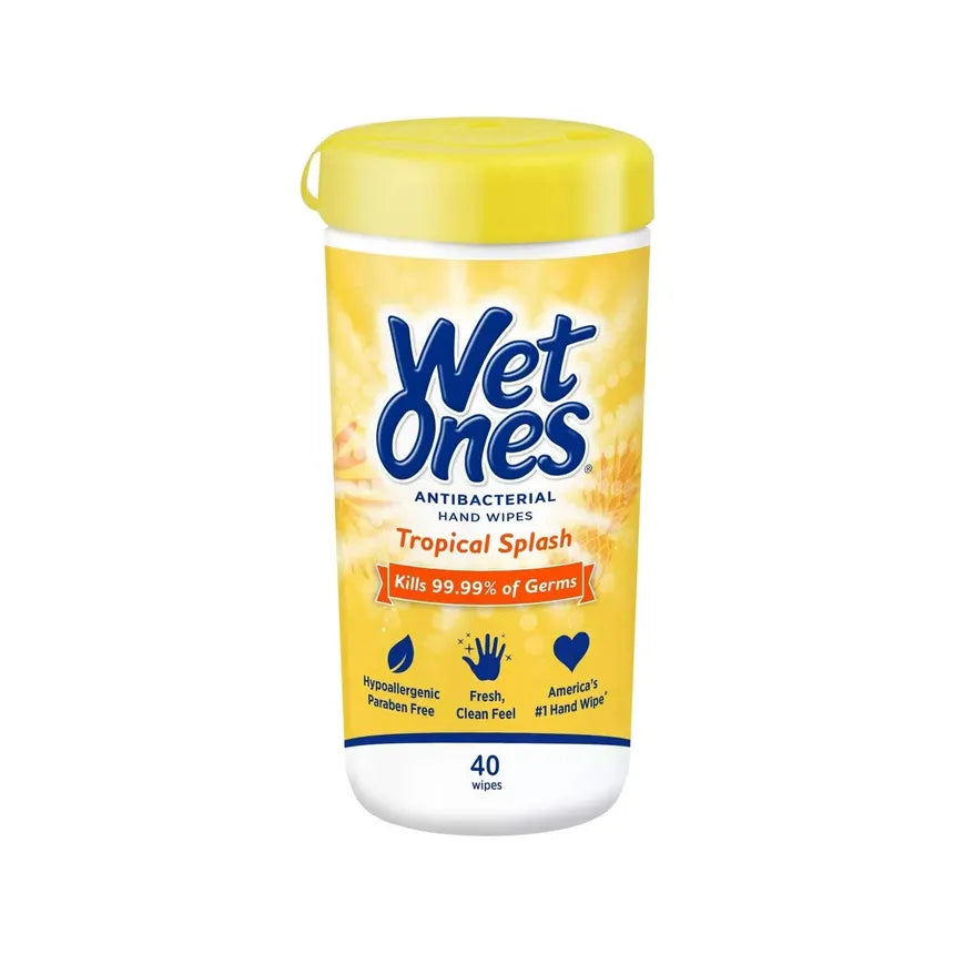 Wet Ones Antibacterial Hand Wipes 40 Count