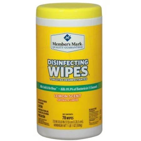 Member's Mark DISINFECTING WIPE 78 COUNT - LEMON