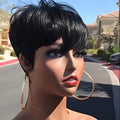 Straight Human Hair Bob Wig 180% Density