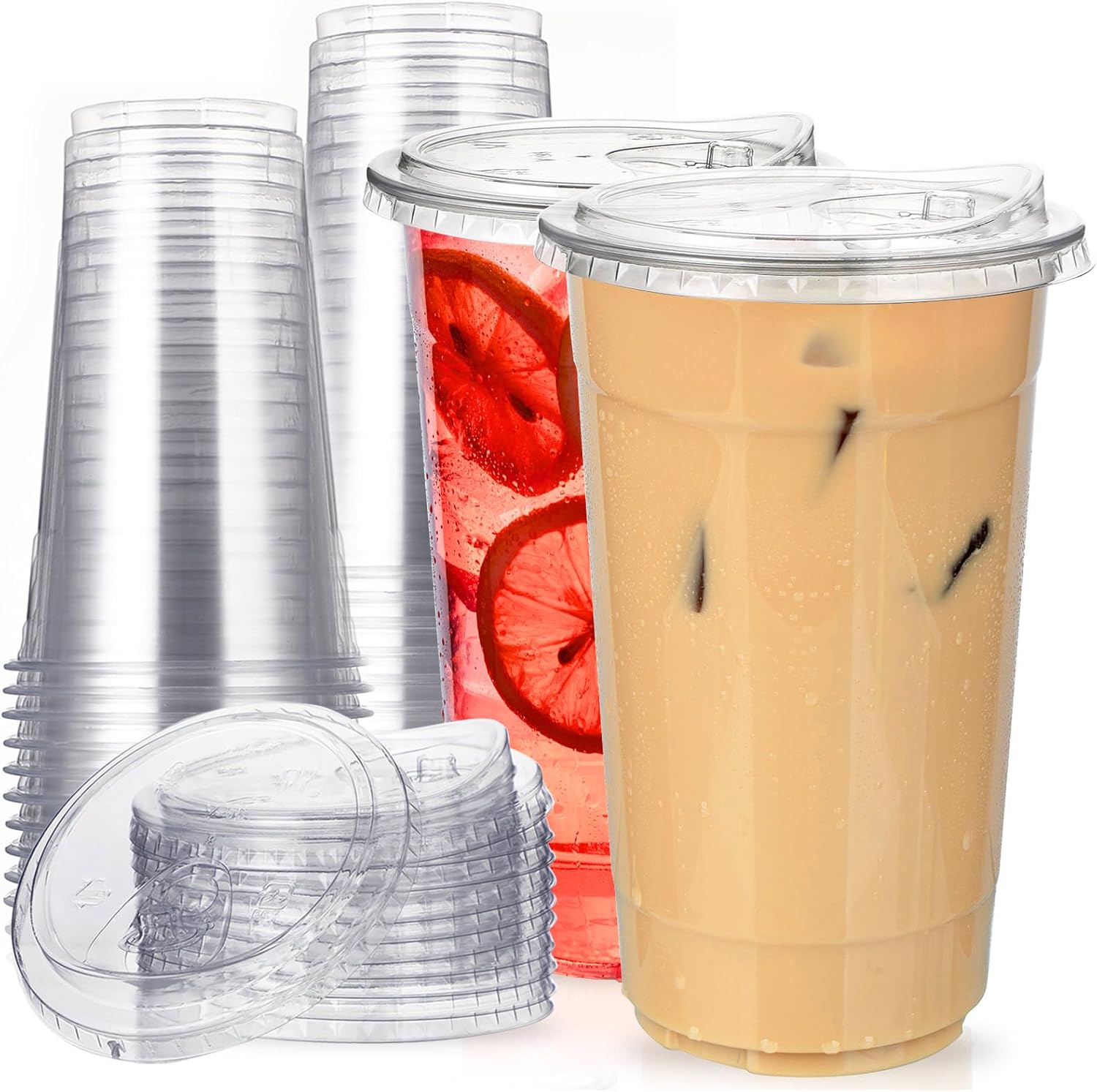 Cove Bay Disposable Cups with Lids 32oz 25-Pack