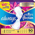 Always Radiant Size 1 Pads 30-Count