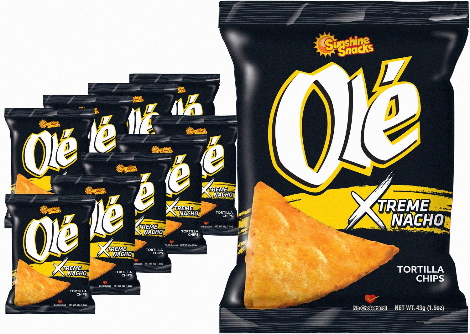 Sunshine Snacks Ole Xtreme Zesty Chips 12-Pack 43g