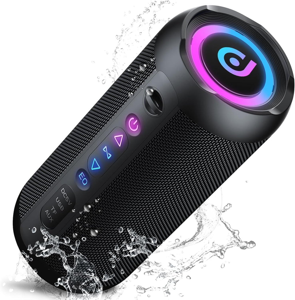 MBOX368 30W Stereo Wireless Bluetooth Speaker with RGB Lights & 3000mAh Battery