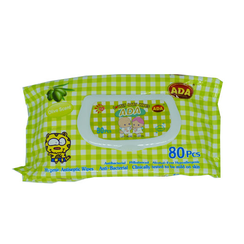 Ada Lovely Baby Wipes Olive Scent 80pc