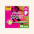 Playtex Super Tampons 3-Pack 8-Count - Reliable Leak Protection for Heavy Flow