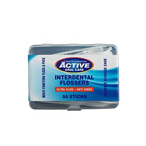 Beauty Formulas Active Oral Care Interdental Flossers 50 Sticks