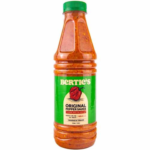 BERTIE’S ORIGINAL PEPPER SAUCE 750ML