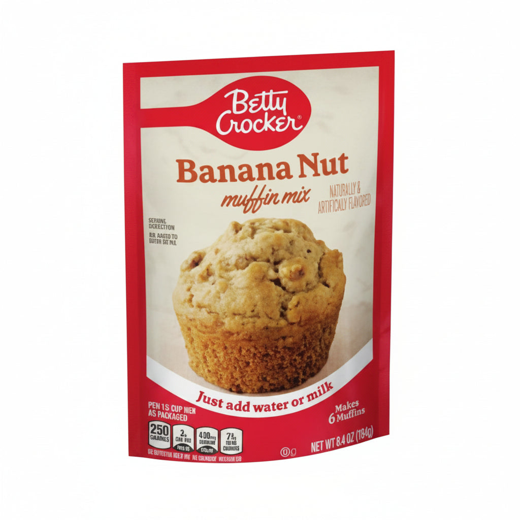 BETTY CROCKER BANANA NUT MUFFIN 184G