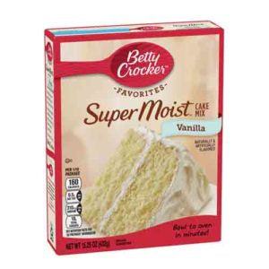 Betty Crocker Cake Mix Super Moist Vanilla 432G