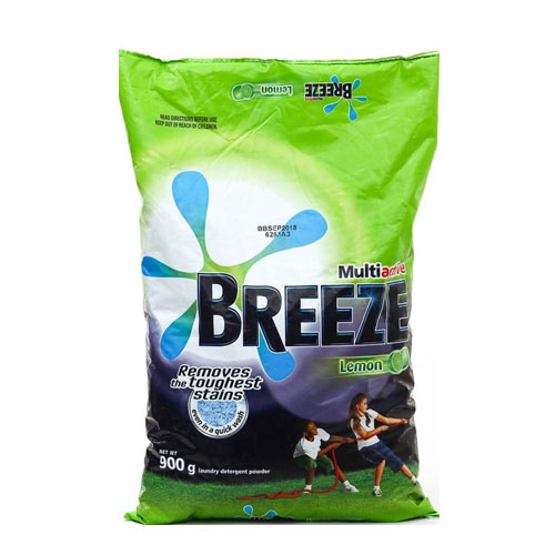 Breeze Multi Active Lemon Detergent 900G