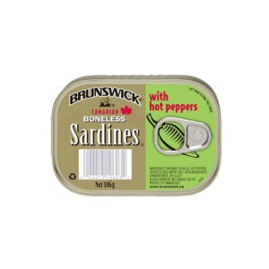 Brunswick Boneless Sardine With Hot Peppers 106g