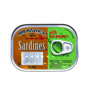 Brunswick Sardine With Hot Peppers 3.75 Oz