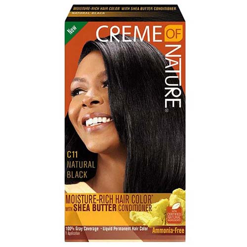 Creme Of Nature Mositure-Rich Hair Color Black With Shea Butter