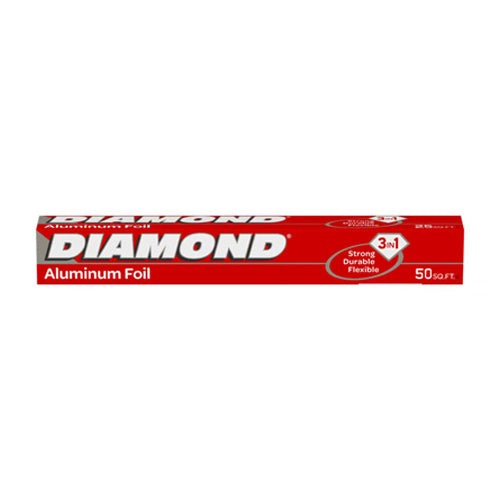 Diamond Aluminum Foil 3In1 50Ft Strong Durable Flexible
