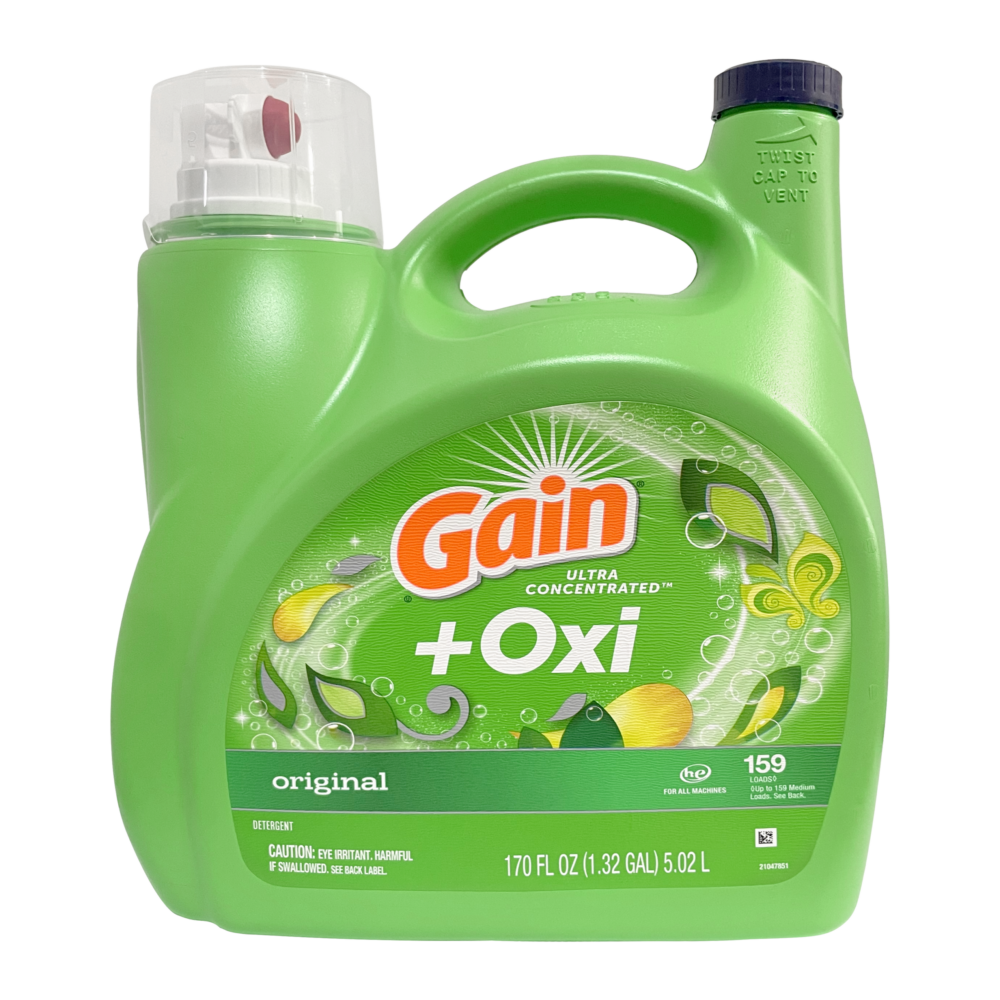 Gain Ultra Concentrated Liquid Detergent + Oxi 5.02L