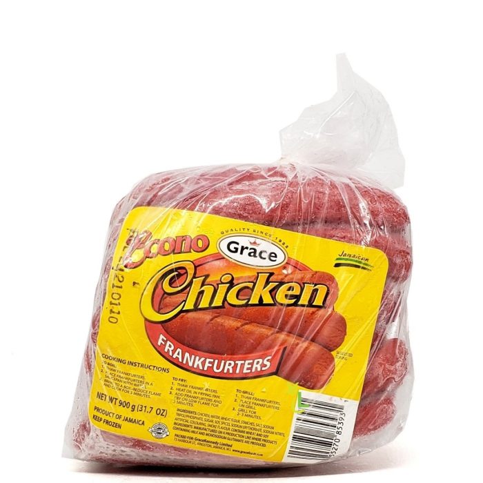 Grace Chicken Frankfurters Econo 900g