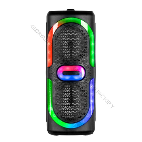 AVCROWNS CH-6633 Dual 6.5" Wireless Bluetooth Speaker System with Microphone & RGB Lights