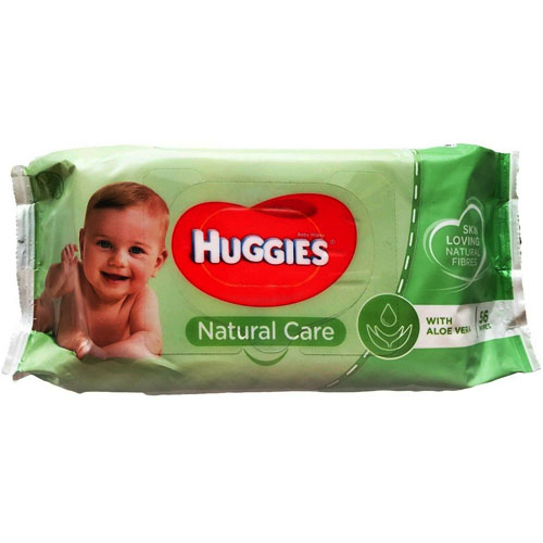 Huggies Natural Care Sensitive Wipes 56