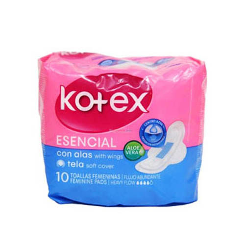 Kotex Esencial Aloevera With Wings 10Pads