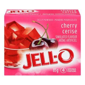 KRAFT JELLO POWDER CHERRY CERISE 85G