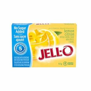 KRAFT JELLO POWDER LEMON CITRON NO SUGAR 9.1g