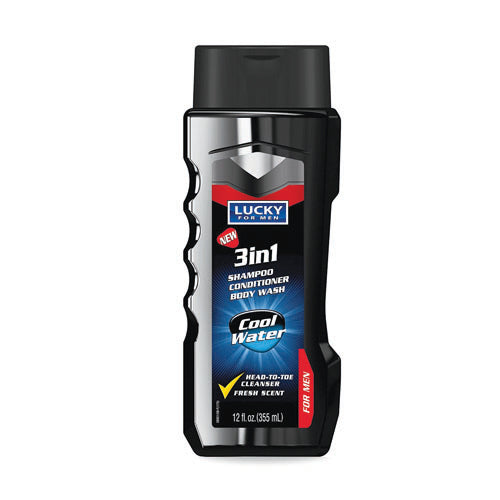 Lucky For Men 3 In 1 Body Wash 12Oz