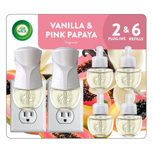 Air Wick Essential Oils Plugin 2 Warmers + 7 Refills