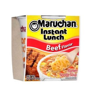 MARUCHAN RAMEN CUP NOODLE SOUP BEEF FLAVOR 64G