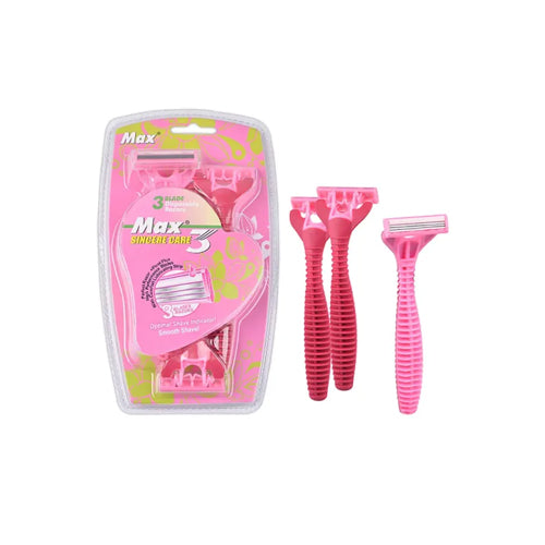 Max Sincere Care 3 Optimal Shave Indicator Smooth Shave 4Pcs