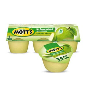 Mott's Granny Smith No Sugar Added Applesauce 6pack 3.9oz (price per Cup)
