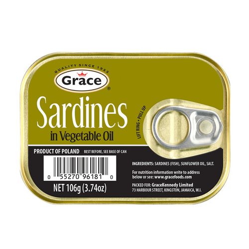 Grace Sardines in Vegetable Oil