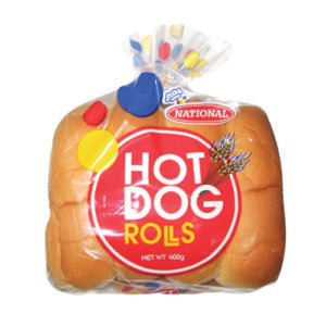 National Hot Dog Rolls 400g
