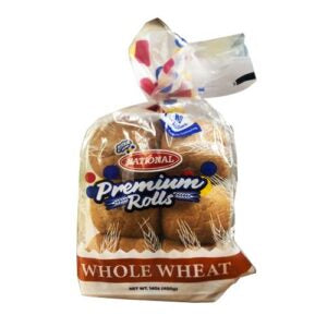 National Premium Dinner Rolls Whole Wheat 400g