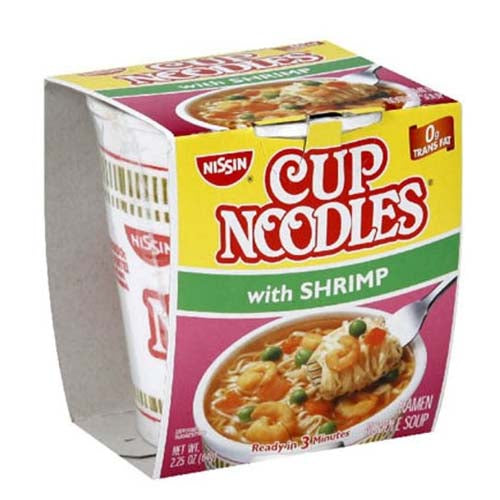 Nissin Cup Noodle With Shrimp Soup