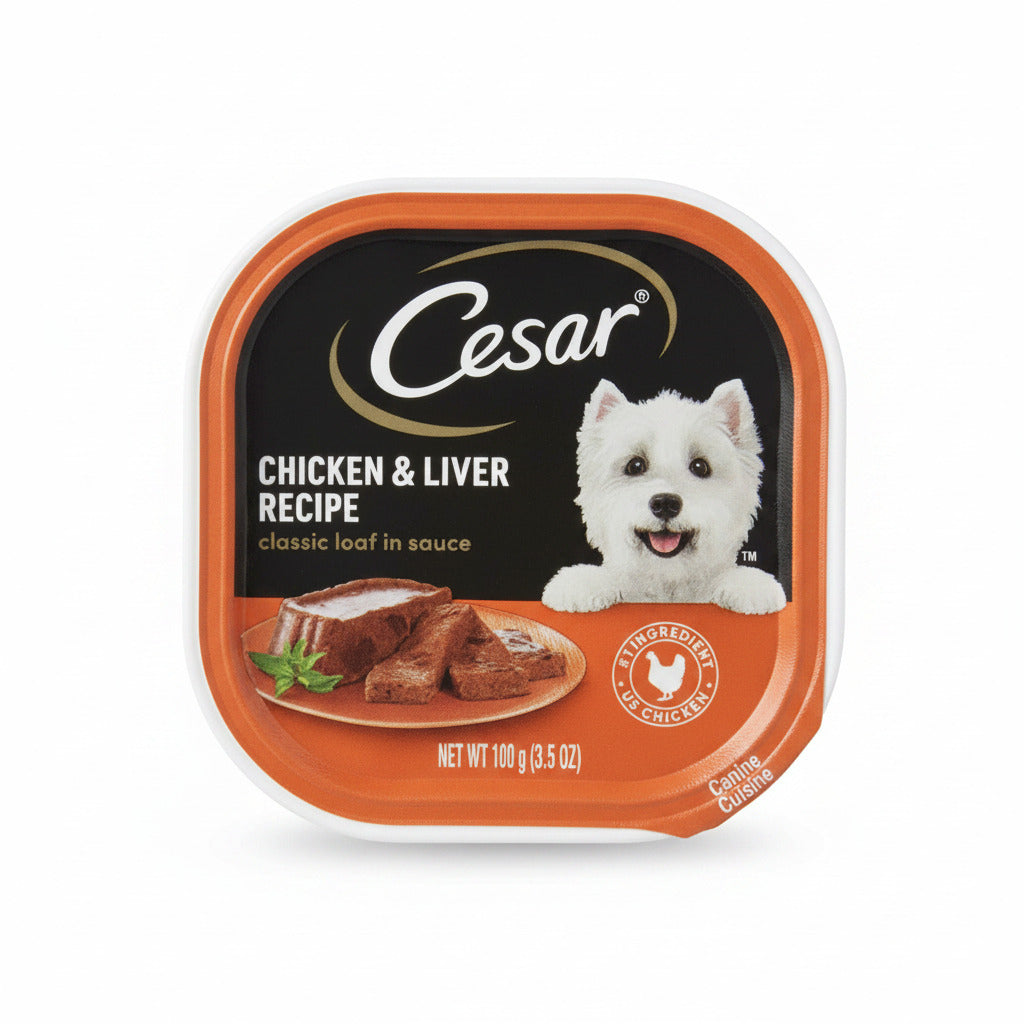 Cesar Chicken & Liver Dog Food 3.5oz