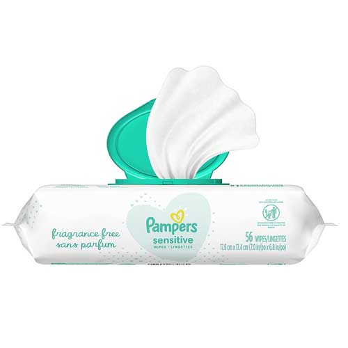 Pampers Wipes Fragrance Free 56 Pc