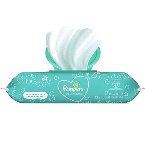 Pampers Wipes Fragrance Free 72 Pc