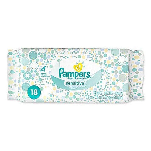 Pampers Sensitive Wipes Pouch 18pcs