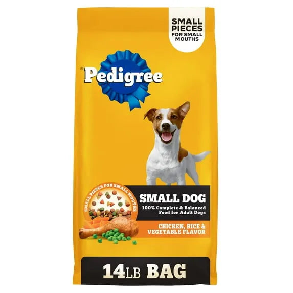 Pedigree Small Dog Roasted Chicken Dry Dog Food 14lb