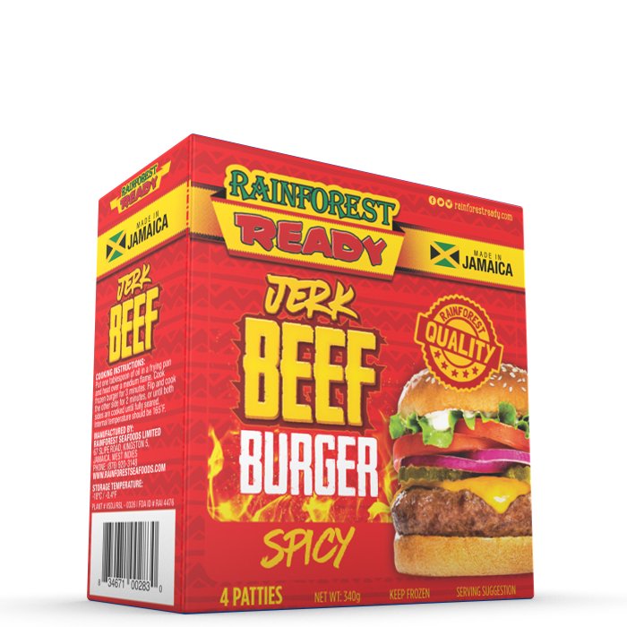 Rainforest Jerk Beef Burger