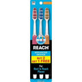 Reach Advanced Design Toothbrush Medium 3-Pack - Superior Cleaning Value Pack