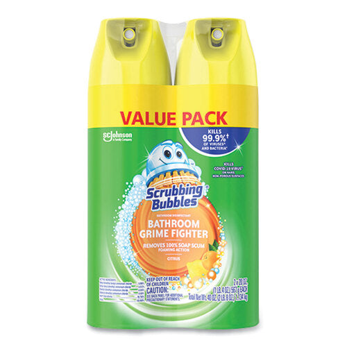Scrubbing Bubbles Bathroom Cleaner 2-Pack - Powerful Foaming Bathroom Cleaner Value Pack