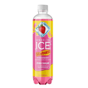 Sparkling Ice Starburst Strawberry Zero Sugar 17 Oz